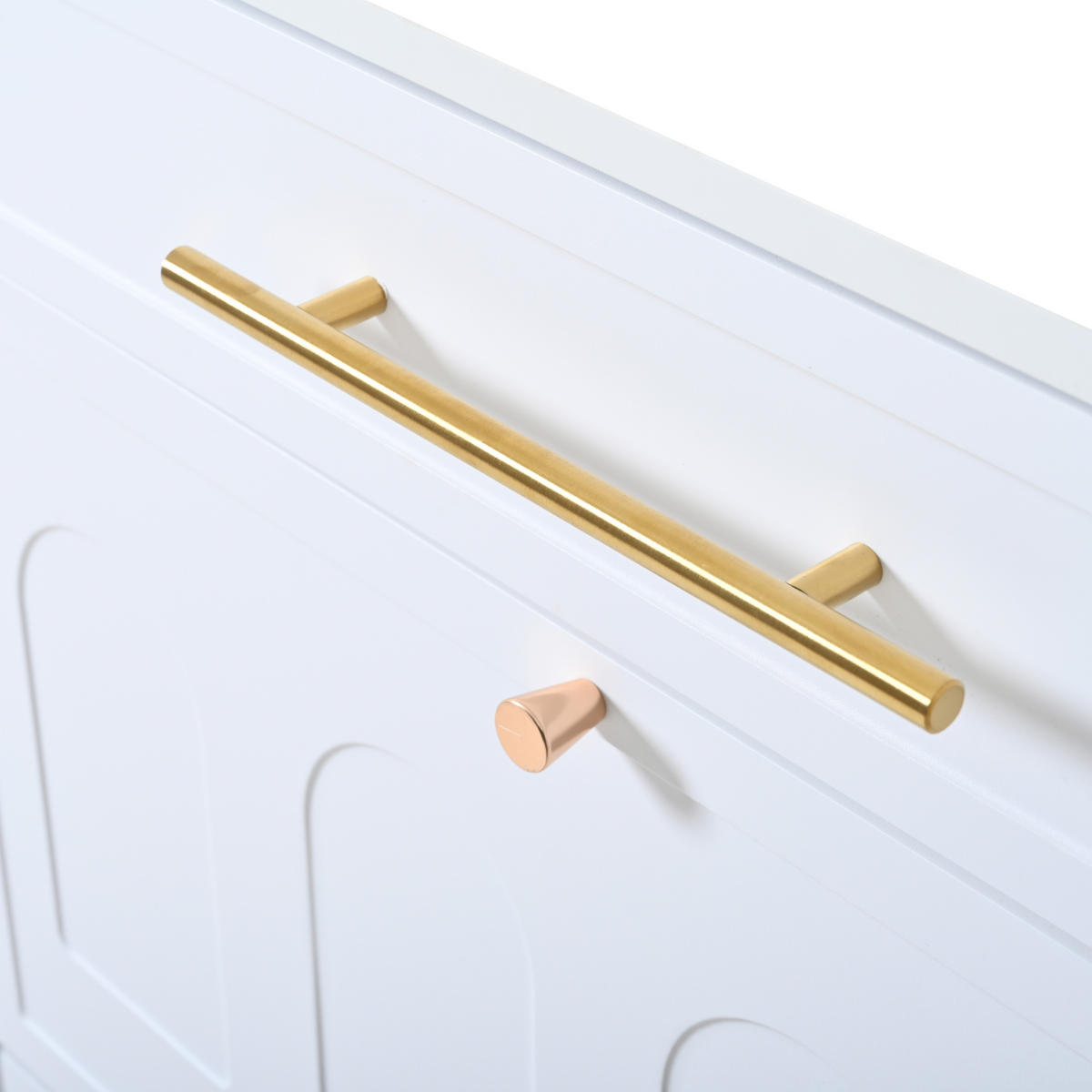 SCHUHKIPPER DE-37825 2er-Ser mit 12 Fächern und 2 Schubladen Weiß - Weiß, Holzwerkstoff (140/123.5/25cm) - ComfortXL