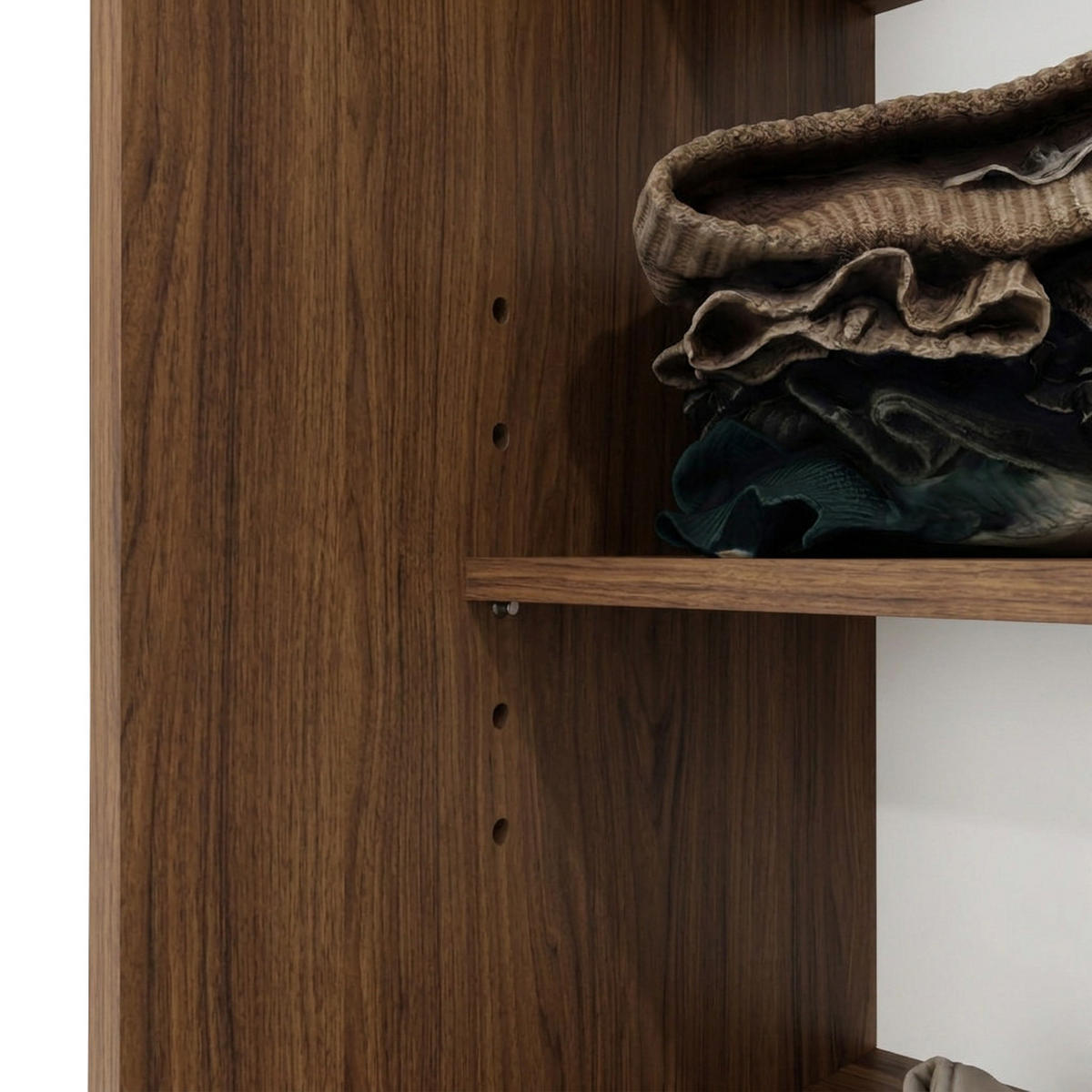 SCHWEBETÜRENSCHRANK Debra II mit Schubladen und Spiegel 120/216/61 Walnuss - Walnussfarben, Holzwerkstoff (120/216/61cm) - Beautysofa