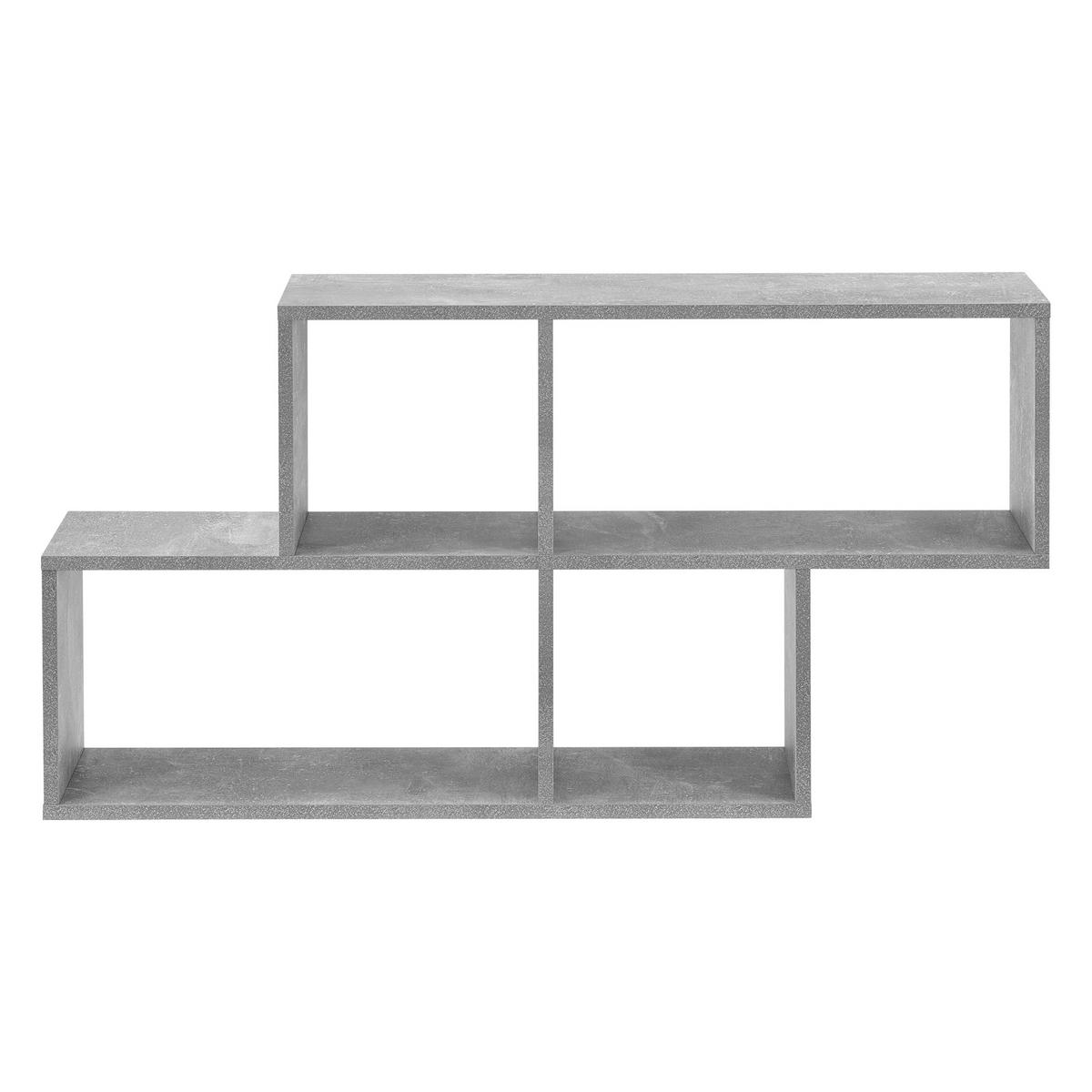 WANDREGAL Bryne - Grau, Holzwerkstoff (100/53/19.5cm) - [en.casa]
