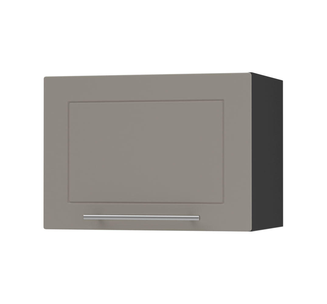 KLAPPHÄNGESCHRANK Kvantum W4B/45 Beige Matt / Schwarz Matt 45 / 32,5 / 36cm - Beige/Schwarz, Holz/Holzwerkstoff (45/36/32.5cm) - Feldmann-Wohnen