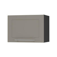 KLAPPHÄNGESCHRANK Kvantum W4B/45 Beige Matt / Schwarz Matt 45 / 32,5 / 36cm - Beige/Schwarz, Holz/Holzwerkstoff (45/36/32.5cm) - Feldmann-Wohnen