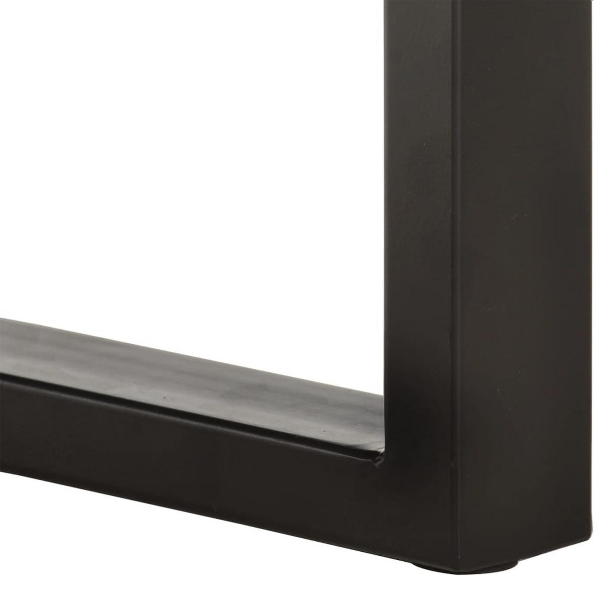 SITZBANK Mit Naturkanten 110 Cm Akazie Massivholz Und Stahl - Braun, Holz (110/46/35cm) - vidaXL