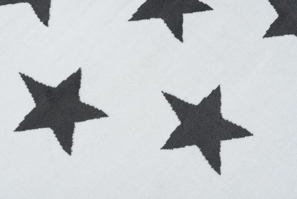 TEPPICH LUXURY Weiß Geometrisch Sterne 200/300 cm - Weiß, Textil (200/300cm) - Tapiso