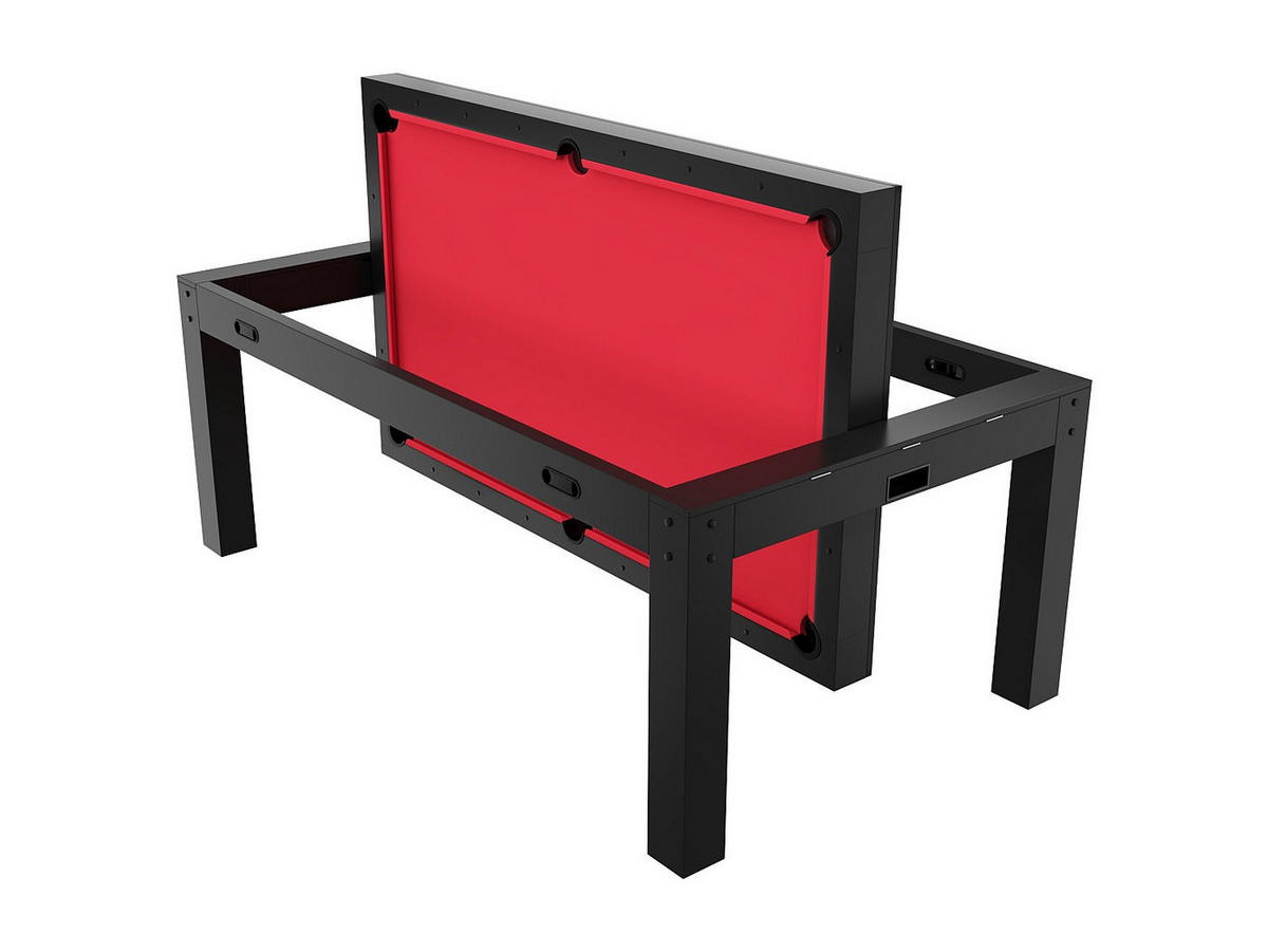 BILLARDTISCH - 6 Personen - holz - schwarz Grayson - Schwarz, Holz (213/121cm) - Vente-Unique