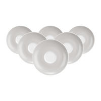 ESPRESSOUNTERTASSEN Liberty Pure Colors New Grey ø 12 cm 6er Set - Grau, Keramik (12cm) - Seltmann Weiden