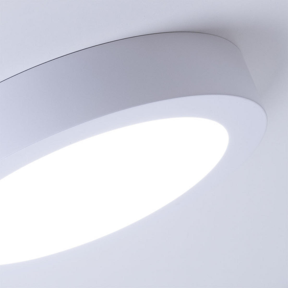 LED AUSSENLEUCHTE Alu Weiß 2er Set - Weiß, Kunststoff (22.5/22.5/3.5cm)