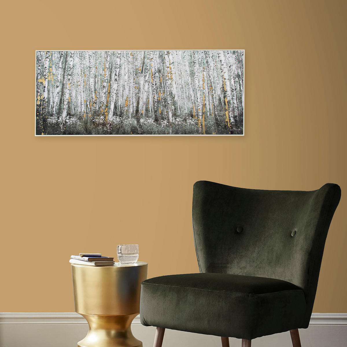 LEINWANDBILD - Birkenwälder - 40x100cm - Braun - Braun, Holzwerkstoff (100/40cm) - Art for the Home