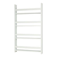 KINDER-WANDREGAL Sotenäs - Weiß, Holzwerkstoff (74/120/10cm) - [en.casa]