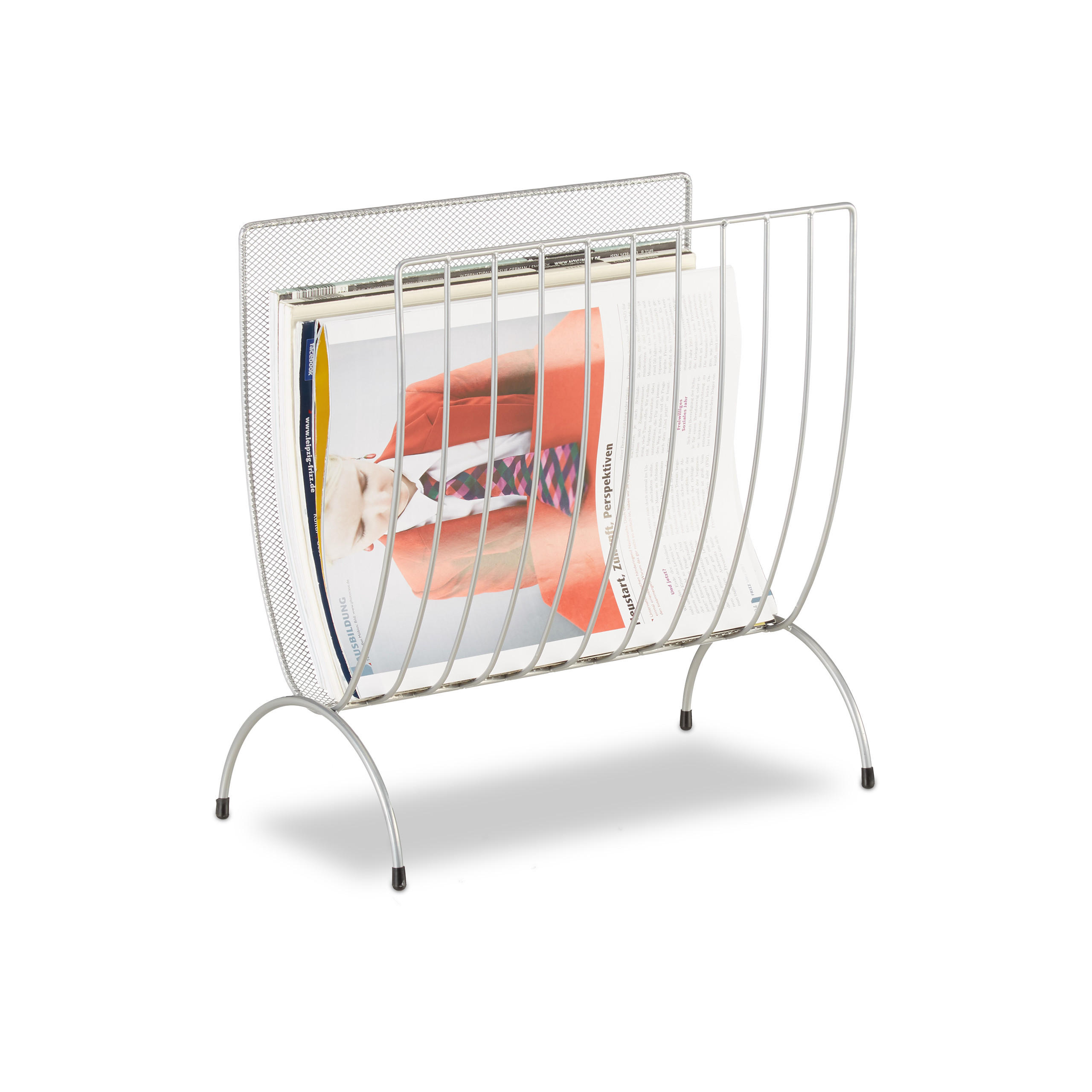 SUPORT PENTRU ZIARE Argintiu Metal 35 cm