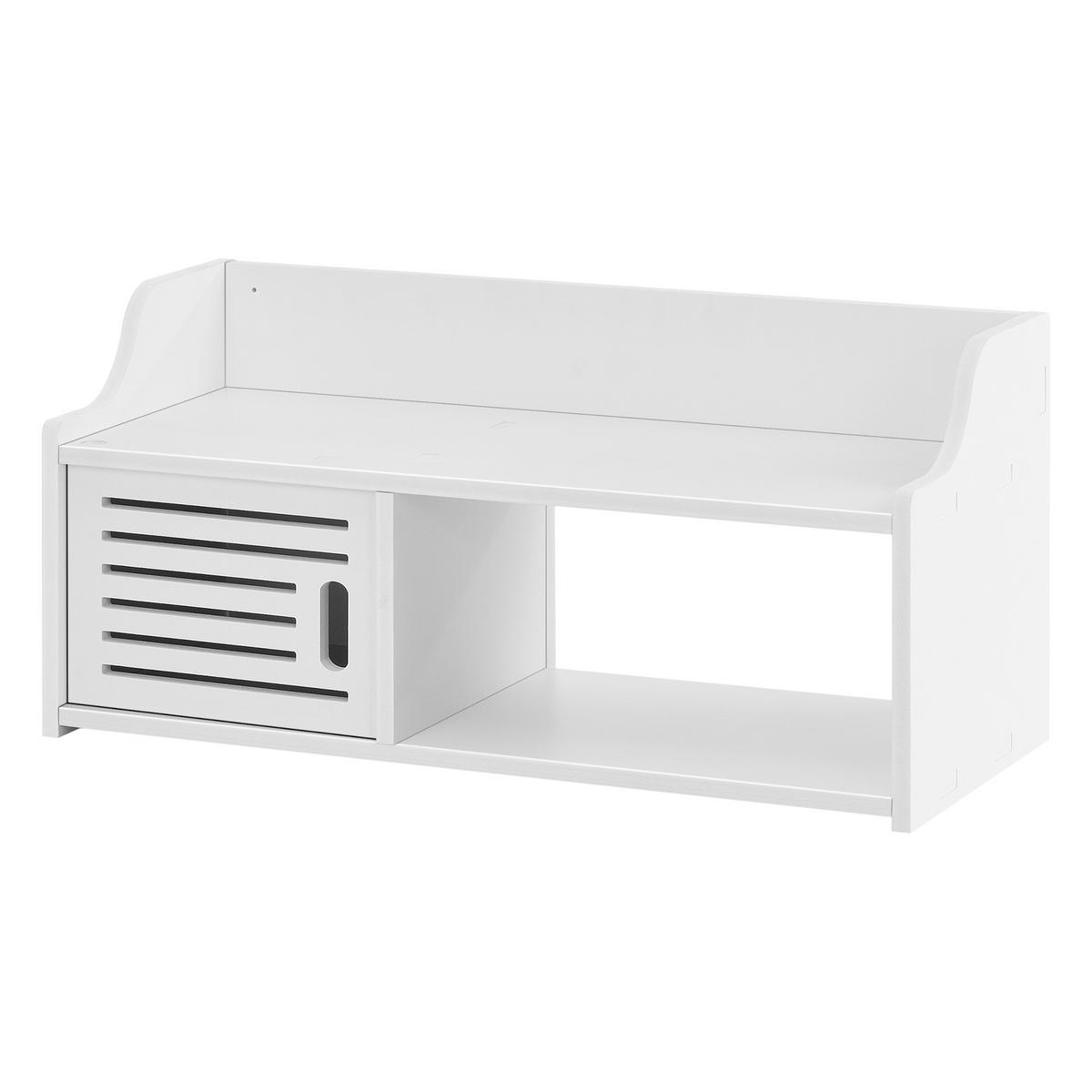 HÄNGESCHRANK Norberg - Weiß, Kunststoff (62/28/25cm) - [en.casa]