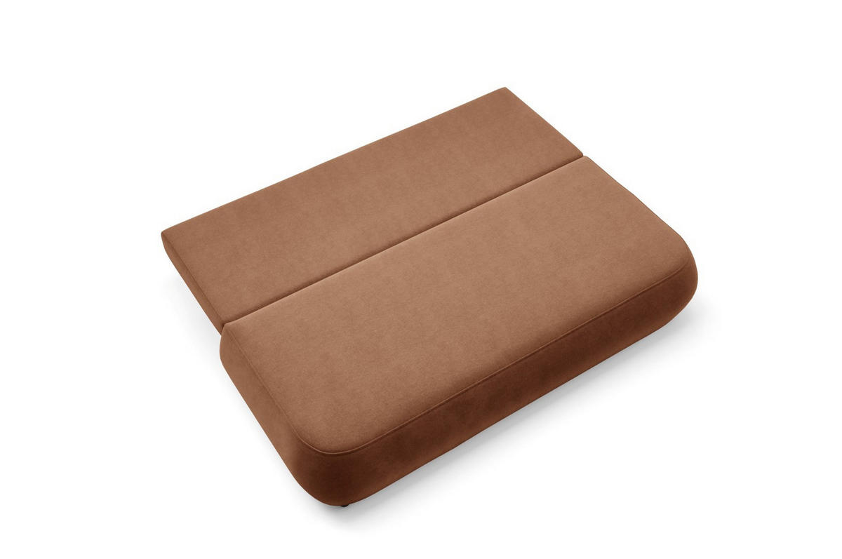 SCHLAFSOFA mit Bettkasten Kupferfarben - Schwarz/Kupferfarben, Holz/Holzwerkstoff (210/82/106cm) - Furnisell