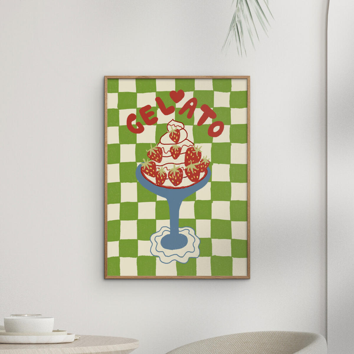 POSTER Studio Dolci - Gelato - Grün, Papier (50/70/0.1cm) - Poster&Frame