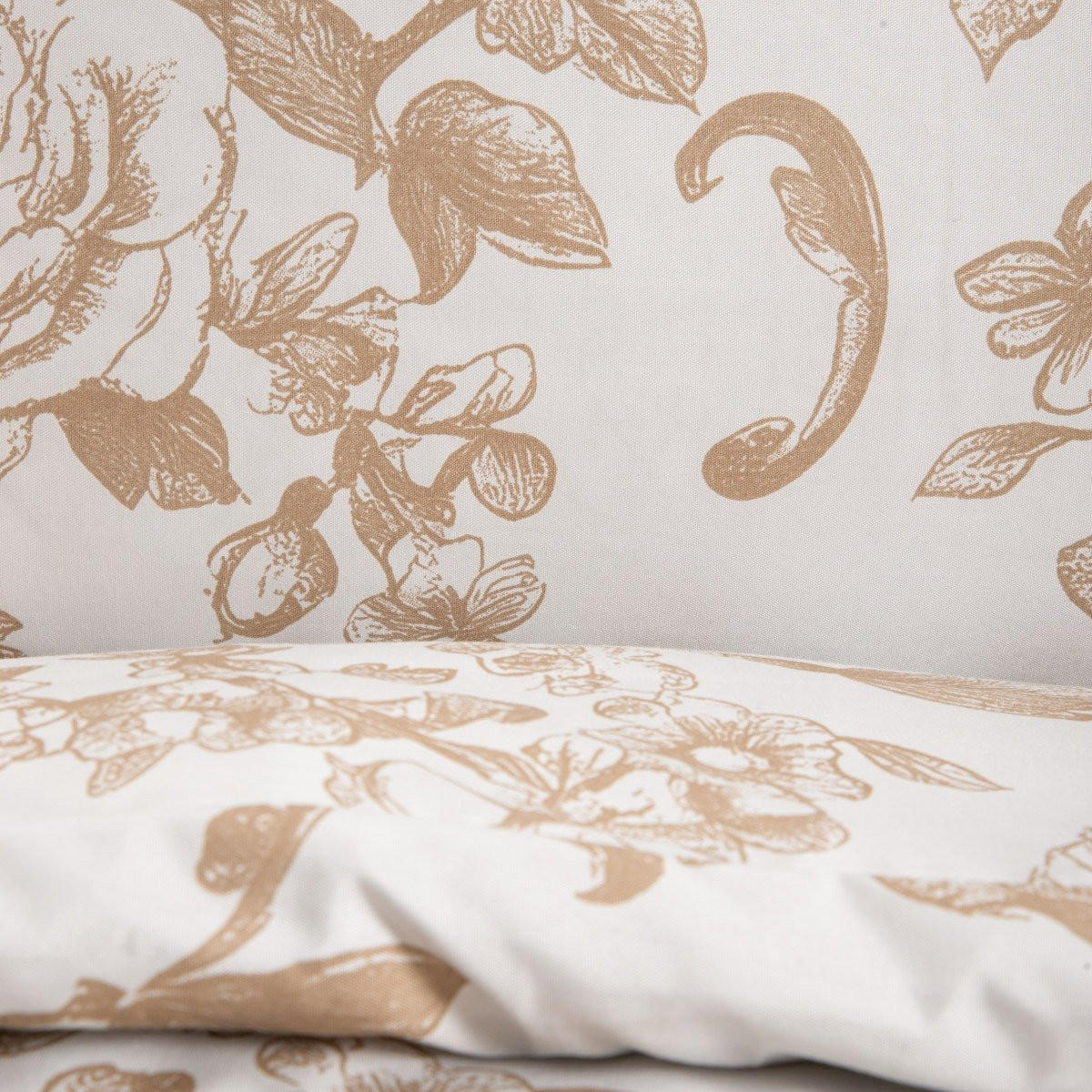 BETTWÄSCHE Elena Mikrofaser 220/200 cm - Beige, Textil (220/200cm) - Homla