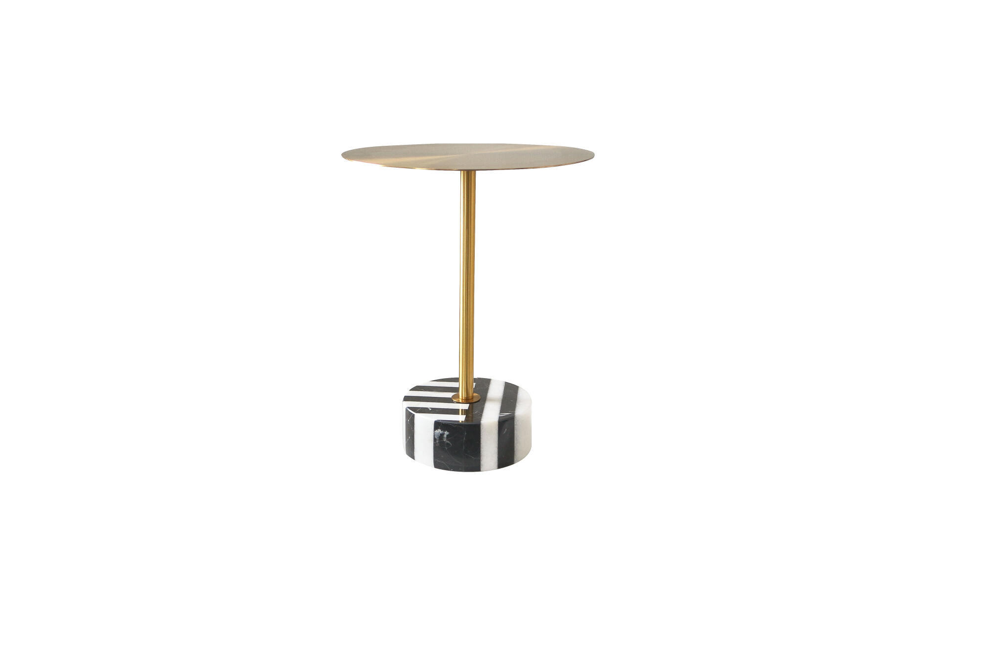 BEISTELLTISCH MODIG Gold 35x35x53 cm - Goldfarben, Metall (35/35/53cm) - FURNLUX