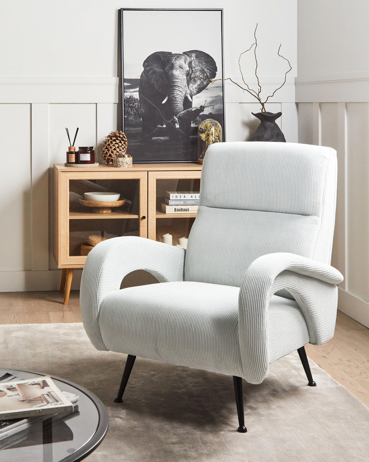 SESSEL Mintgrün Svalov - Mintgrün, Textil (77/93/75cm) - Beliani