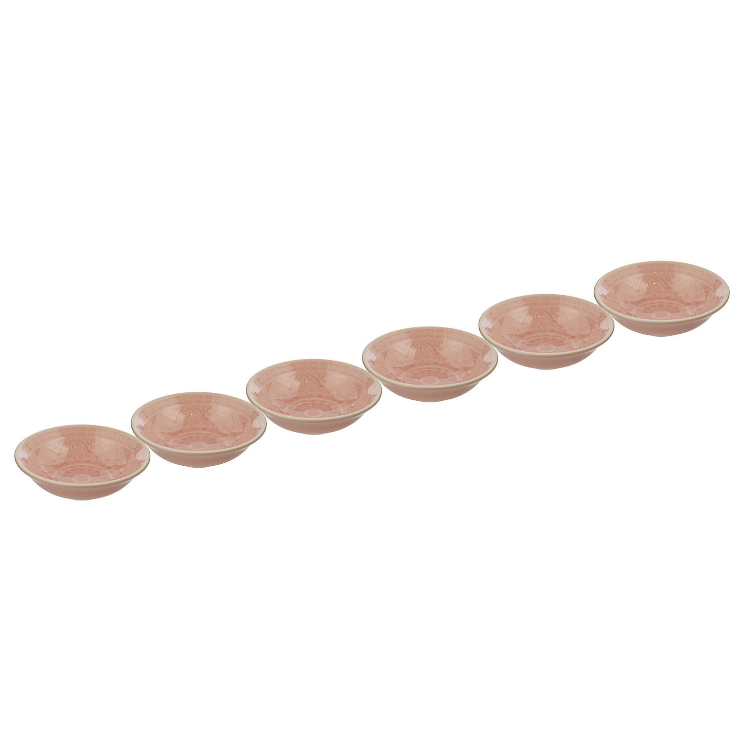 SCHALE (6er Set) Sumatra - Pink, Keramik (14/14/4cm) - Butlers