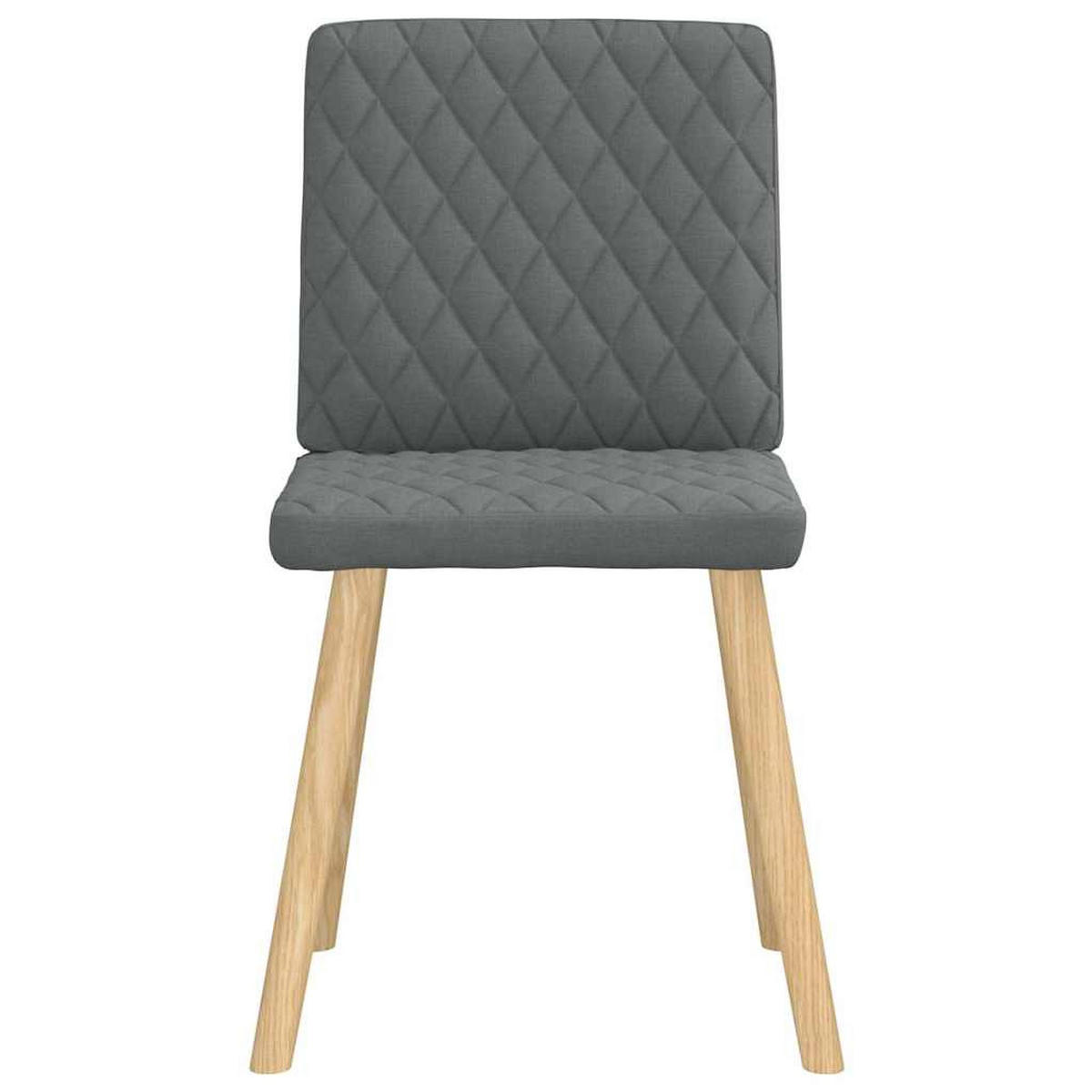 ESSZIMMERSTÜHLE 4 Stk. Dunkelgrau Stoff 45*54*86cm - Dunkelgrau, Metall (45/86/54cm) - ZMH
