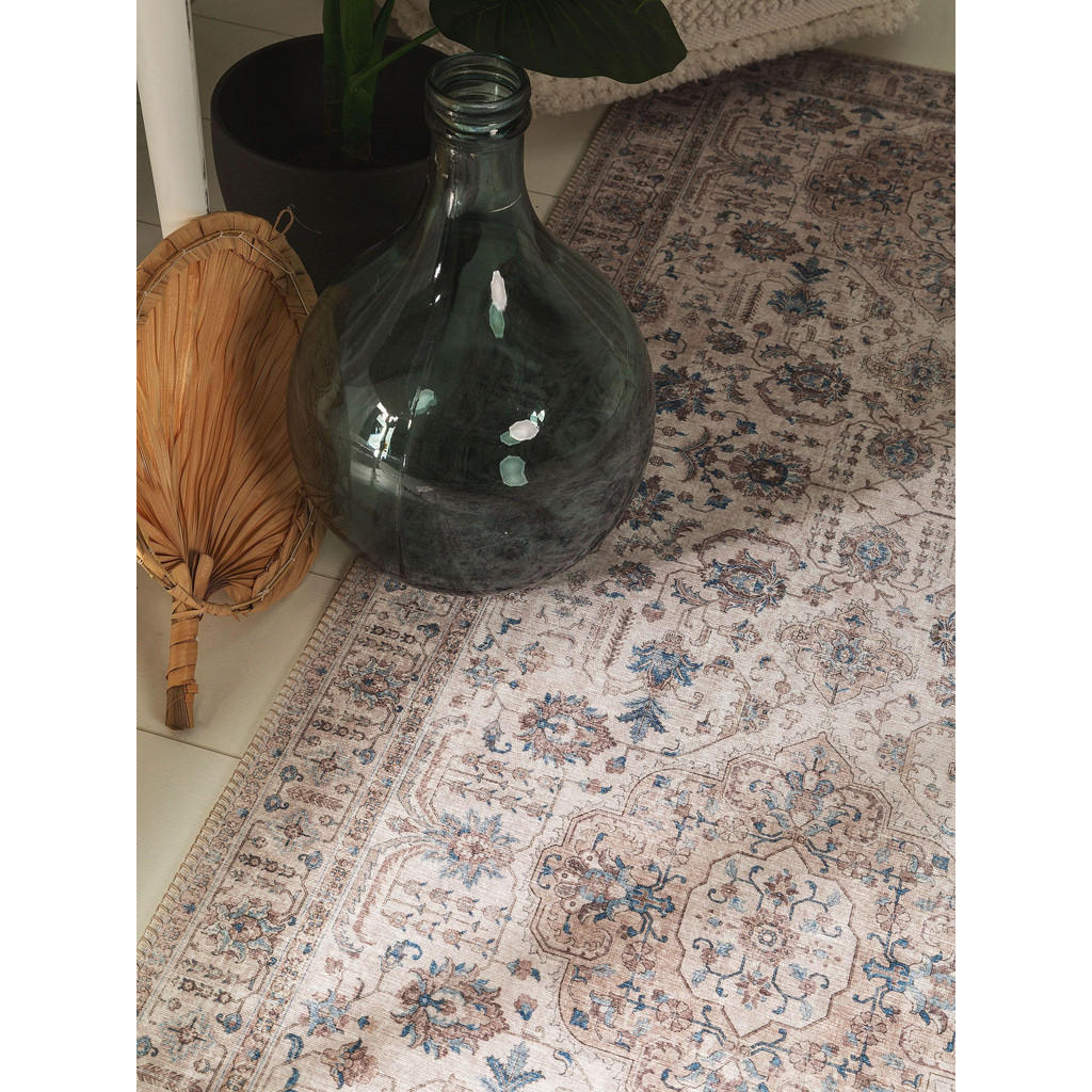Thumbnail - benuta Pop Läufer, Beige, Textil, Orientalisch, Rechteckig, 80x240 cm, Gots, wasserabweisend, Teppiche & Böden, Teppiche...