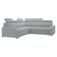 ECKSOFA Oslo 2rR2p - Silberfarben/Grau, Holz/Kunststoff (250/250cm) - MIRJAN24