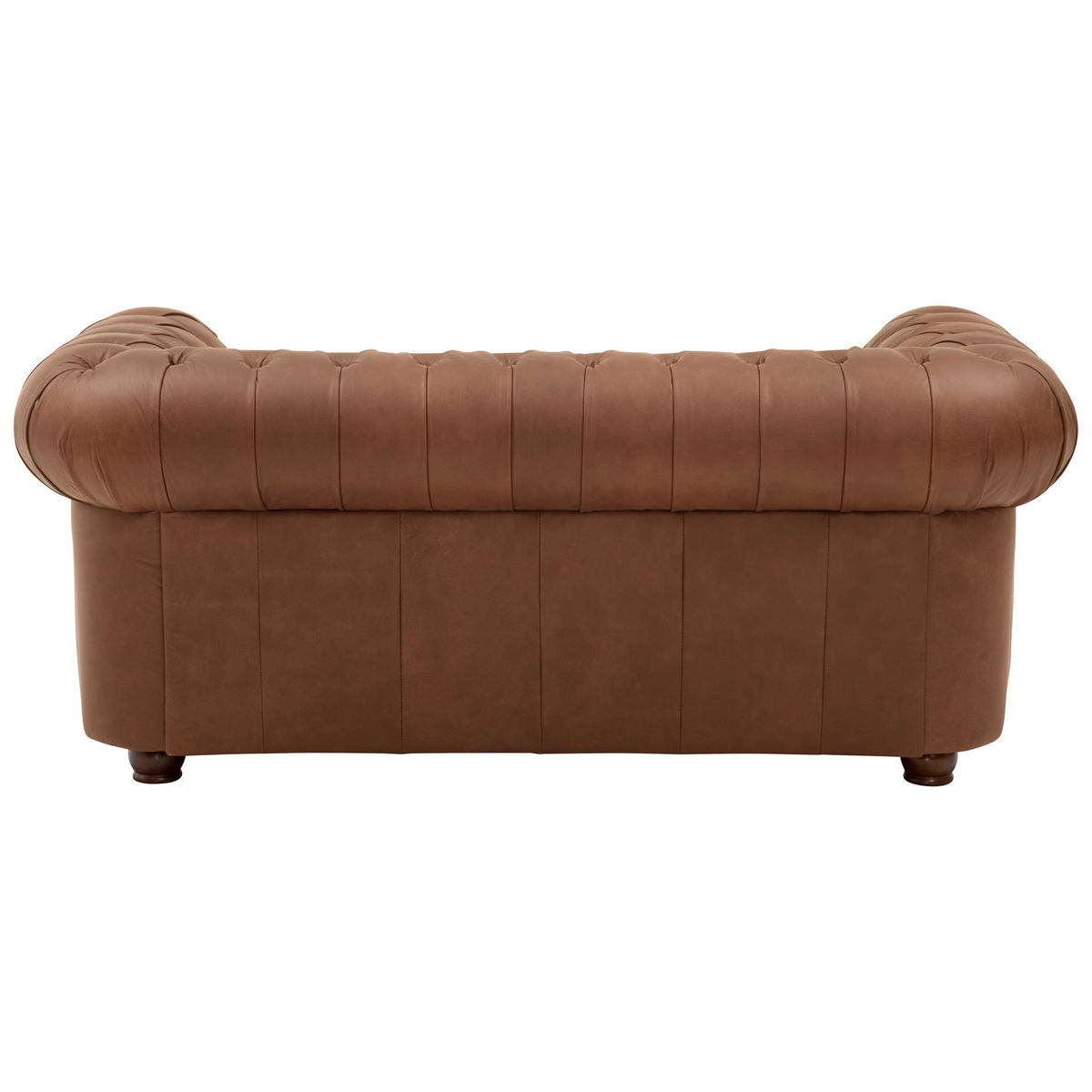 SOFA 2-Sitzer Kath Echtleder (Antikoptik) cognac - Cognac, Leder (174/74/98cm) - 58aufmkessel