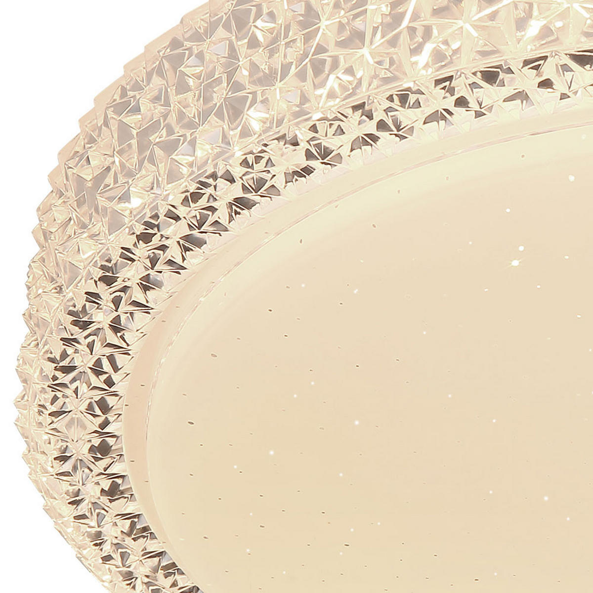 LED DECKENLEUCHTE Metall Kristallklar - Klar, Metall (30/30/8cm) - Globo Lighting