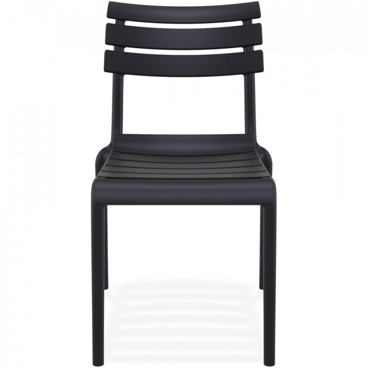 STUHL Schwarz 50x84x59cm - Schwarz, Kunststoff (50/84/59cm) - AlterEgo