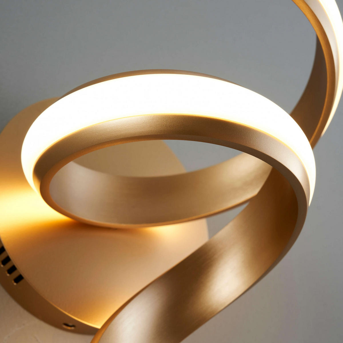 WANDLEUCHTE Kauai, Gold / Messing, 38cm - Goldfarben, Metall (20/38/20cm) - KOSILUM
