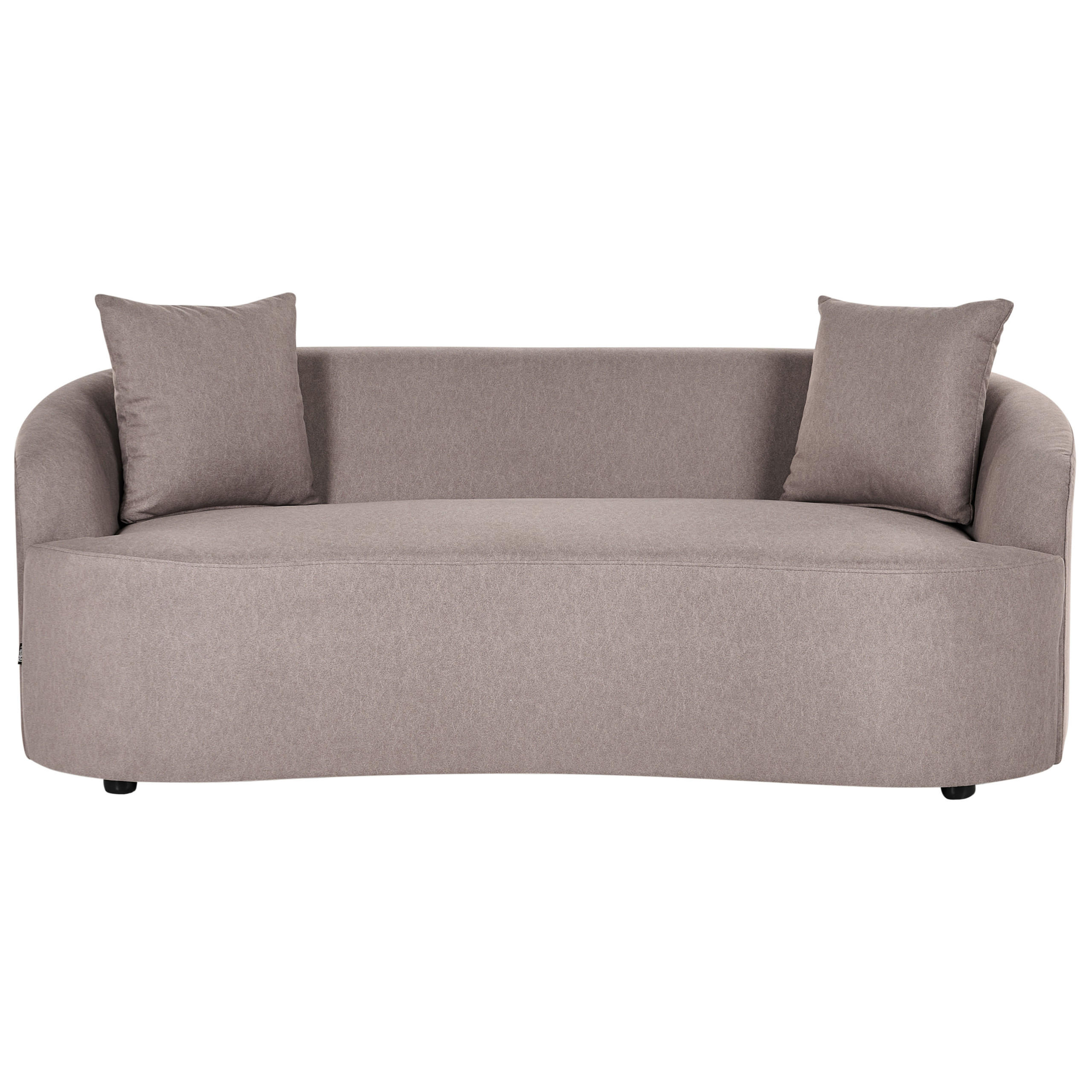 SOFA Stoff Taupe Amal - Taupe, Textil (175/68/80cm) - Beliani