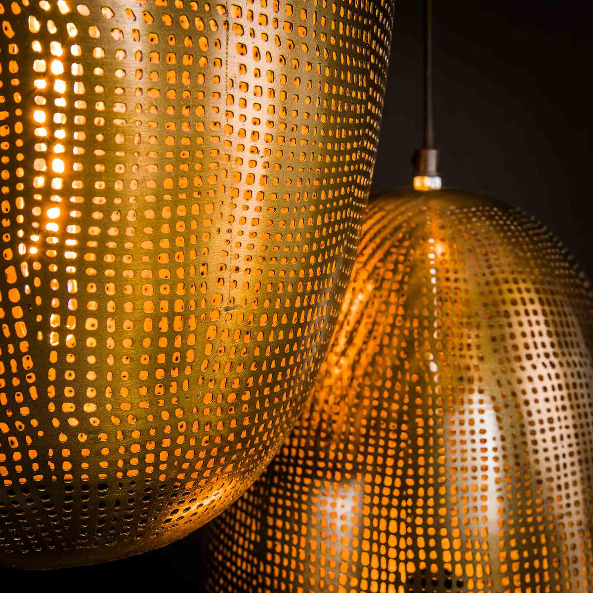 HÄNGELEUCHTE Cosmic Bronze 45/45/ 180 cm - Bronzefarben, Metall (45/45/180cm) - Hoyz Collection