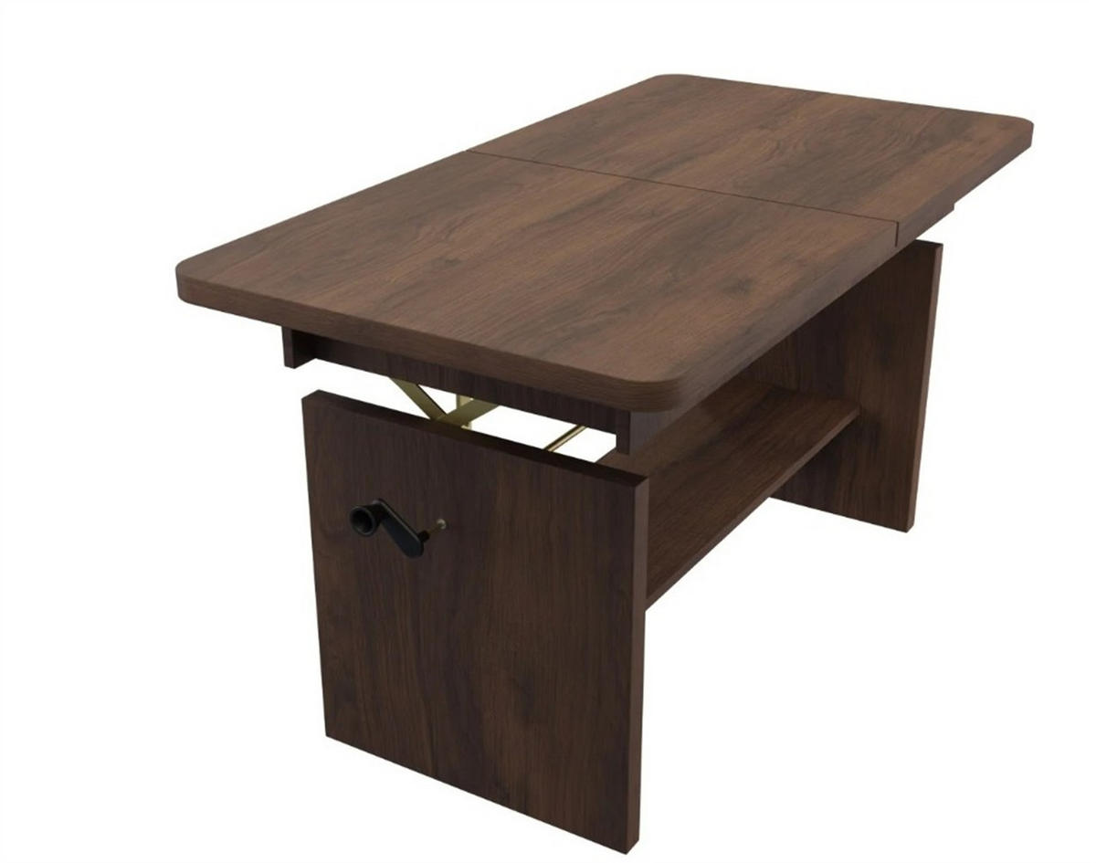 ESSTISCH BRANT Ausziehbar 116 - 156 / 62 x 70 cm - Nussbaumfarben/Braun, Holz (116/62/70cm) - MASSENO