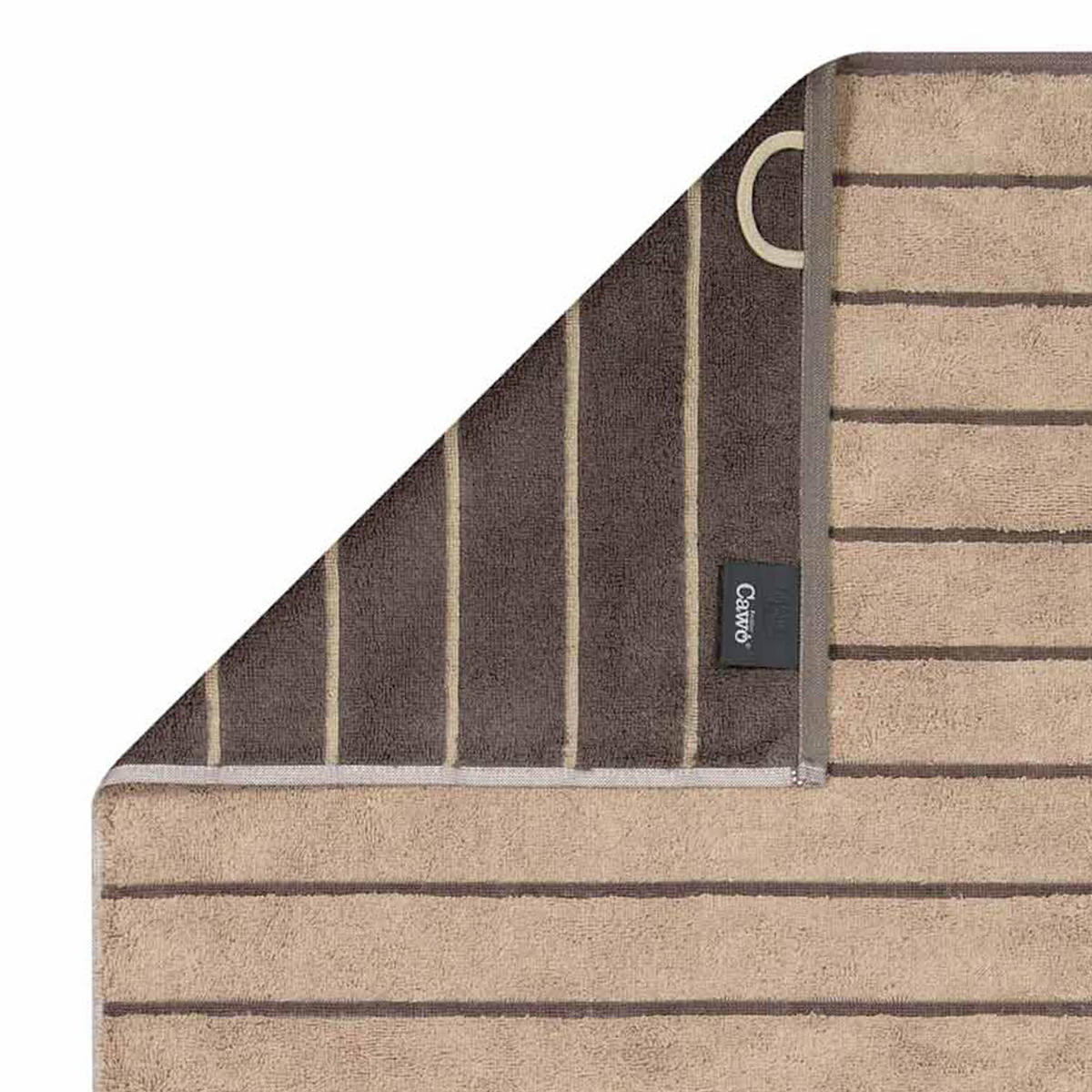 HANDTUCH BALANCE DOUBLEFACE 6232 SAND - 39 - Beige, Textil (50/100cm) - Cawoe