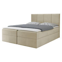 BOXBETT Rebos - H3 - Beige, Holz/Textil (140/200cm) - MIRJAN24