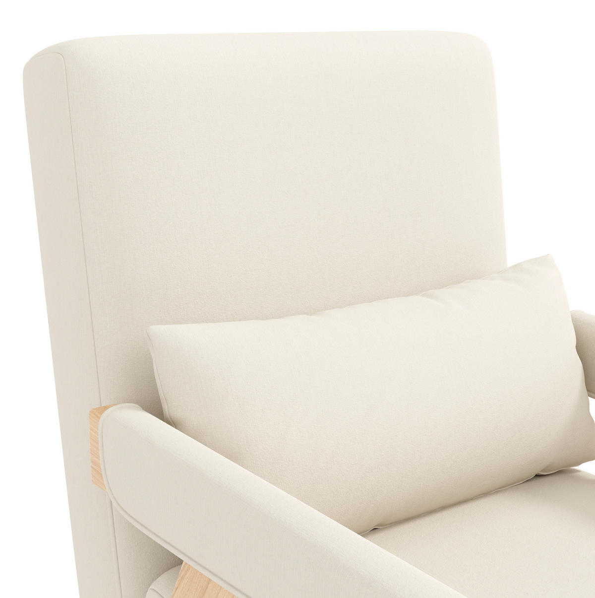 SCHLAFSESSEL aus Leinenstoff 87x64x60 cm Beige mit 3-in-1-Funktion, 6-fach verstellbarer Rückenlehne und Kissen - Beige, Textil (64/87/60cm) - Modfu