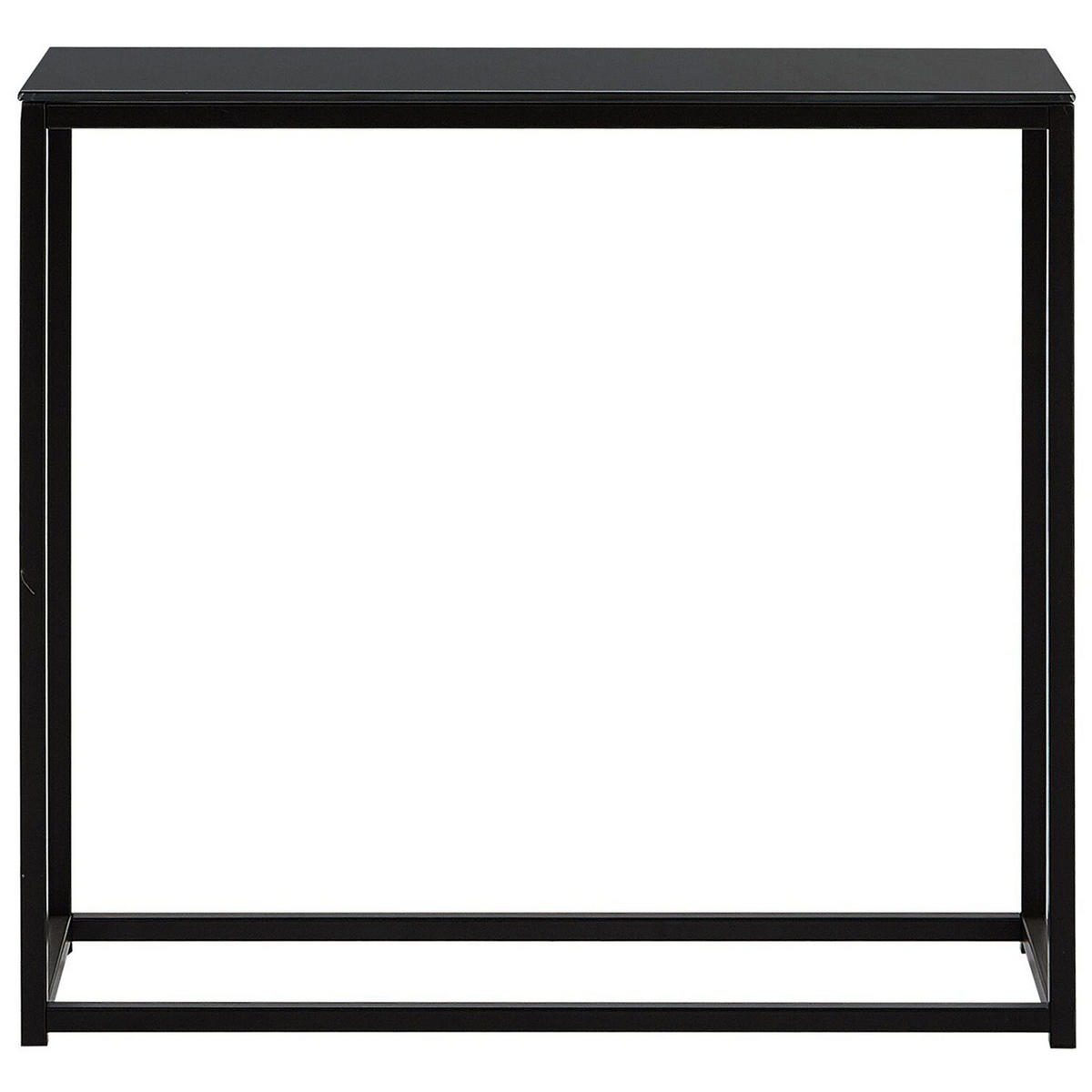 KONSOLENTISCH schwarz Delano - Schwarz, Glas (30/80/76cm) - Beliani