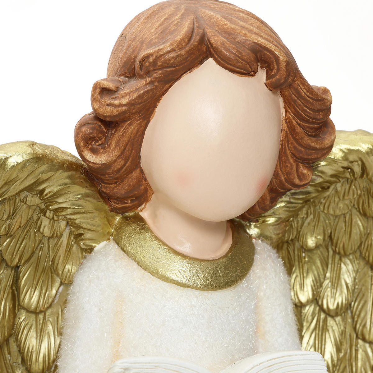 ENGELFIGUR Weihnachten HTST0186 - Beige/Goldfarben, Stein (19/63/29cm) - Hometopia