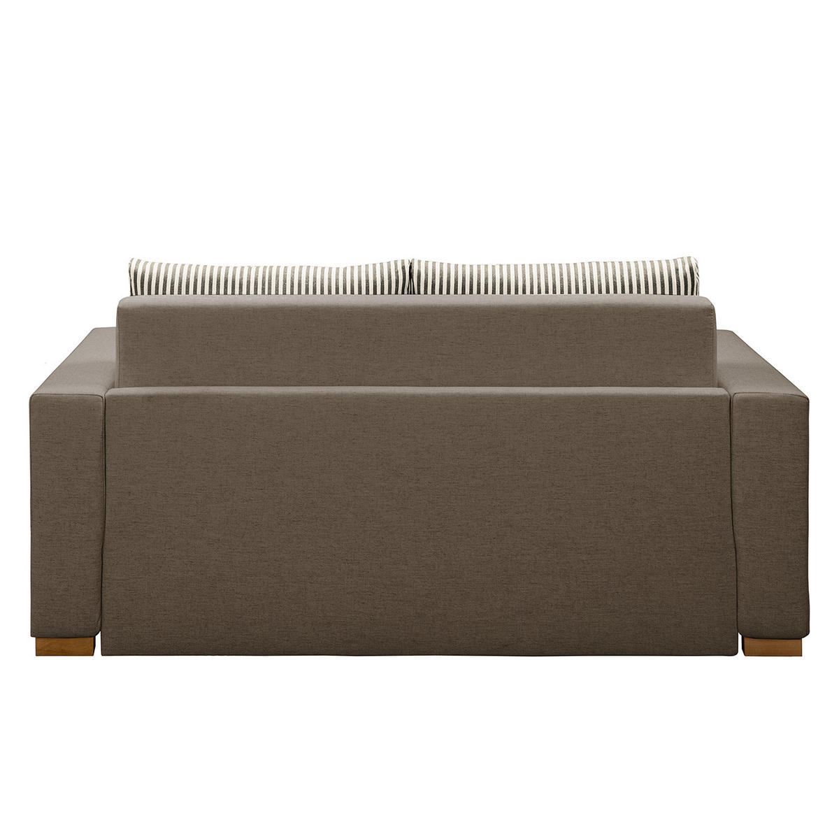 SCHLAFSOFA - Taupe/Hellbraun, Textil (153/90/90cm) - home24