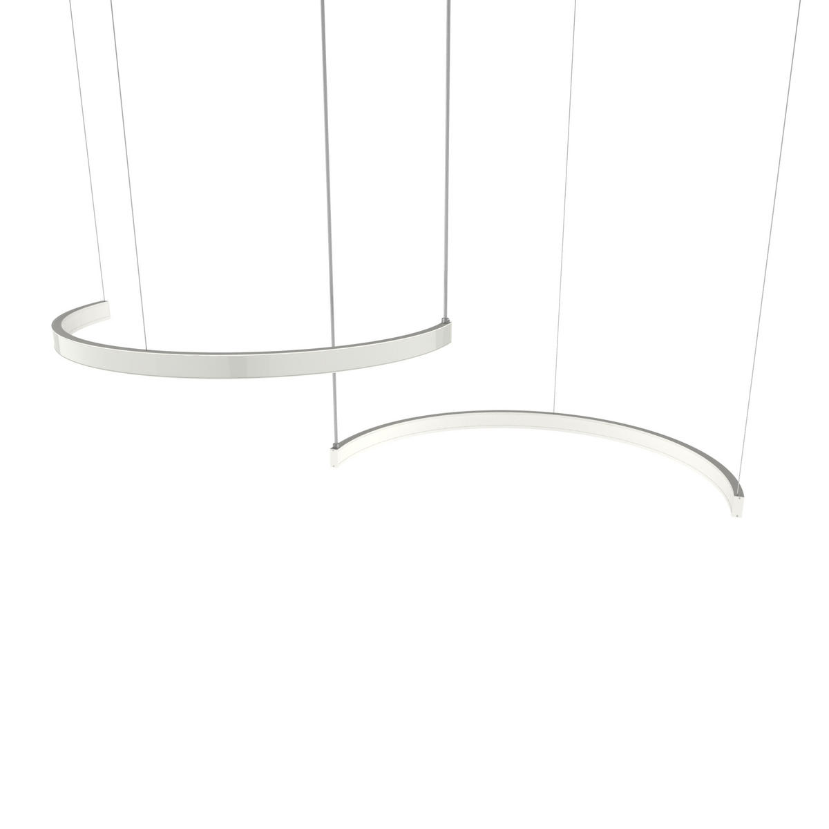 LED-HÄNGELEUCHTE - Weiß, Metall (3.1/62/120cm) - Lumicom