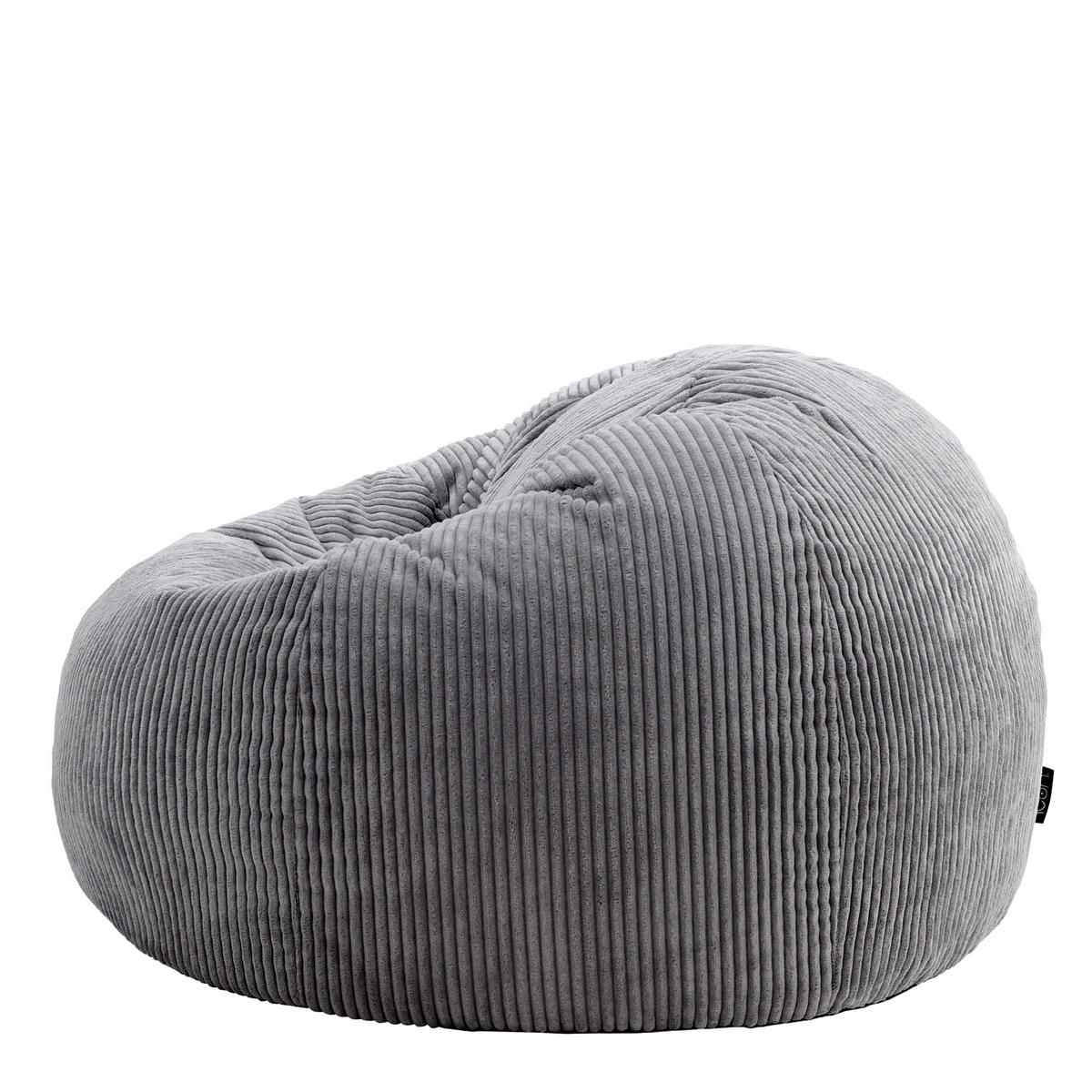 SITZSACK Klassisch Kingston, Cord - Anthrazit, Textil (85/50/85cm) - icon