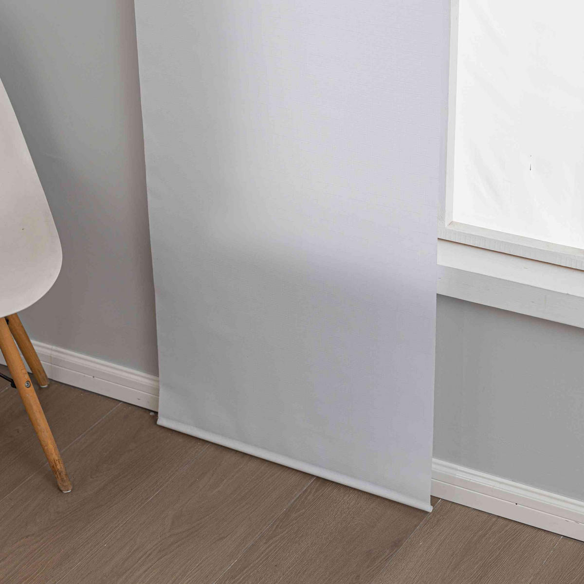 SCHIEBEGARDINE New Amsterdam HxB 245x60 cm Weiß - Weiß, Textil (60/245cm) - Gardinenbox