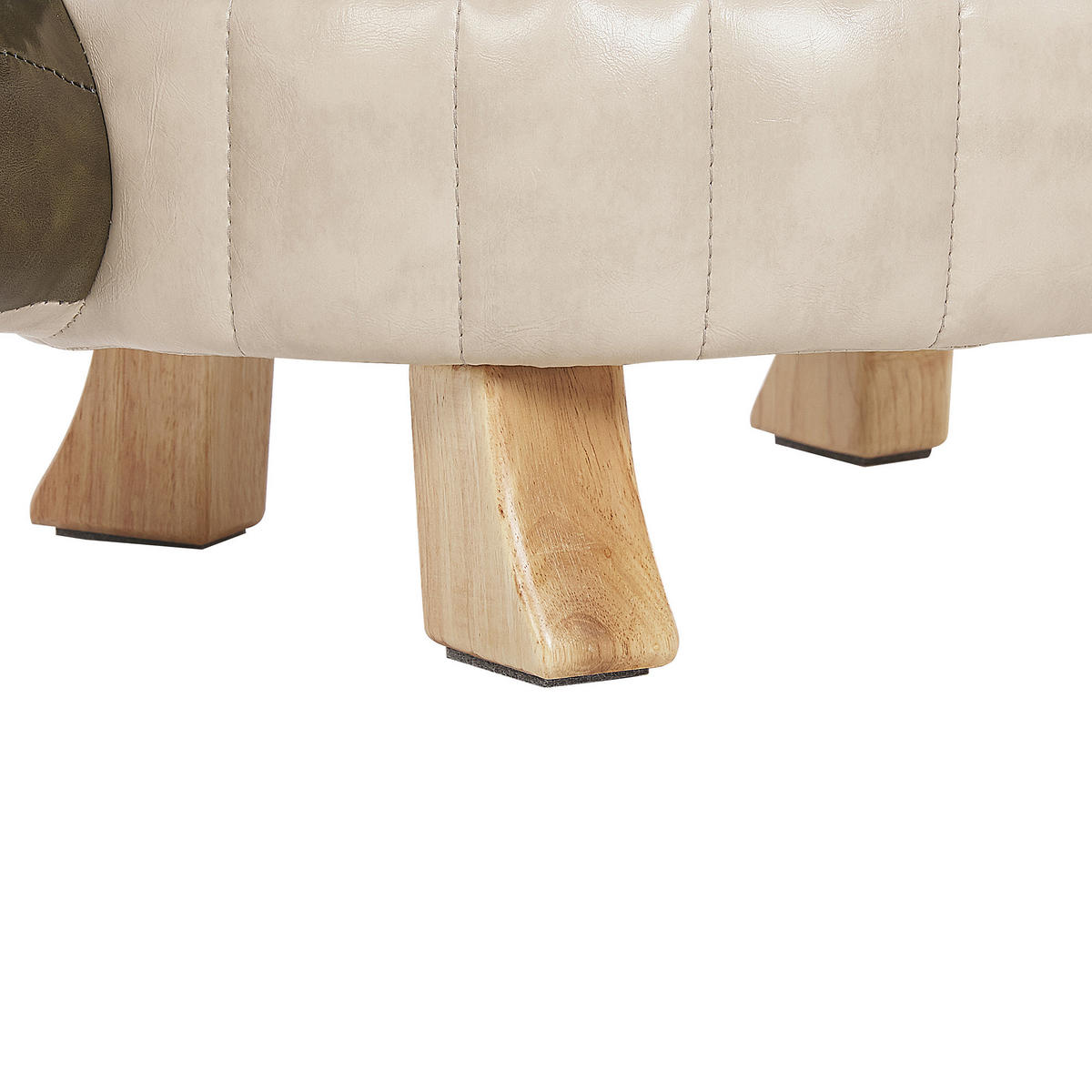 TIERHOCKER Turtle 43/73/26 cm - Grün, Kunststoff/Textil (73/26/43cm) - Beliani