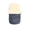 LAMMFELL-FUSSSACK Paat 2.0, anthracite - Dunkelgrau, Fell (45/85cm) - Kaiserbaby