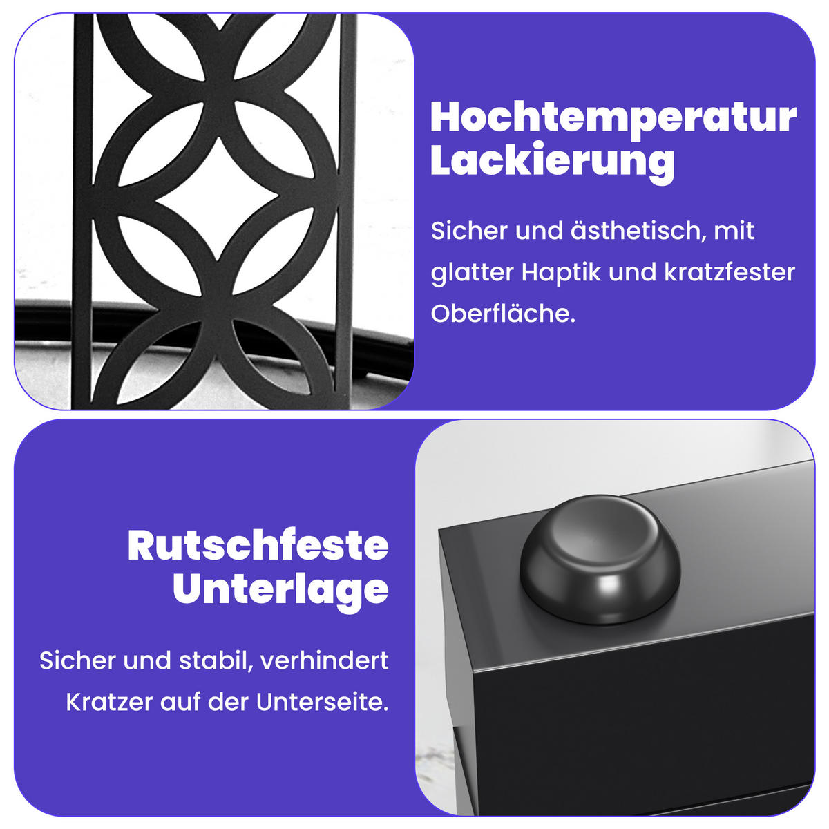 COUCHTISCH Moderner Satztisch 70/70/45 cm + 45/45/37 cm mit Marmor Furnier - Weiß, Holzwerkstoff (70/70/45cm) - OKWISH