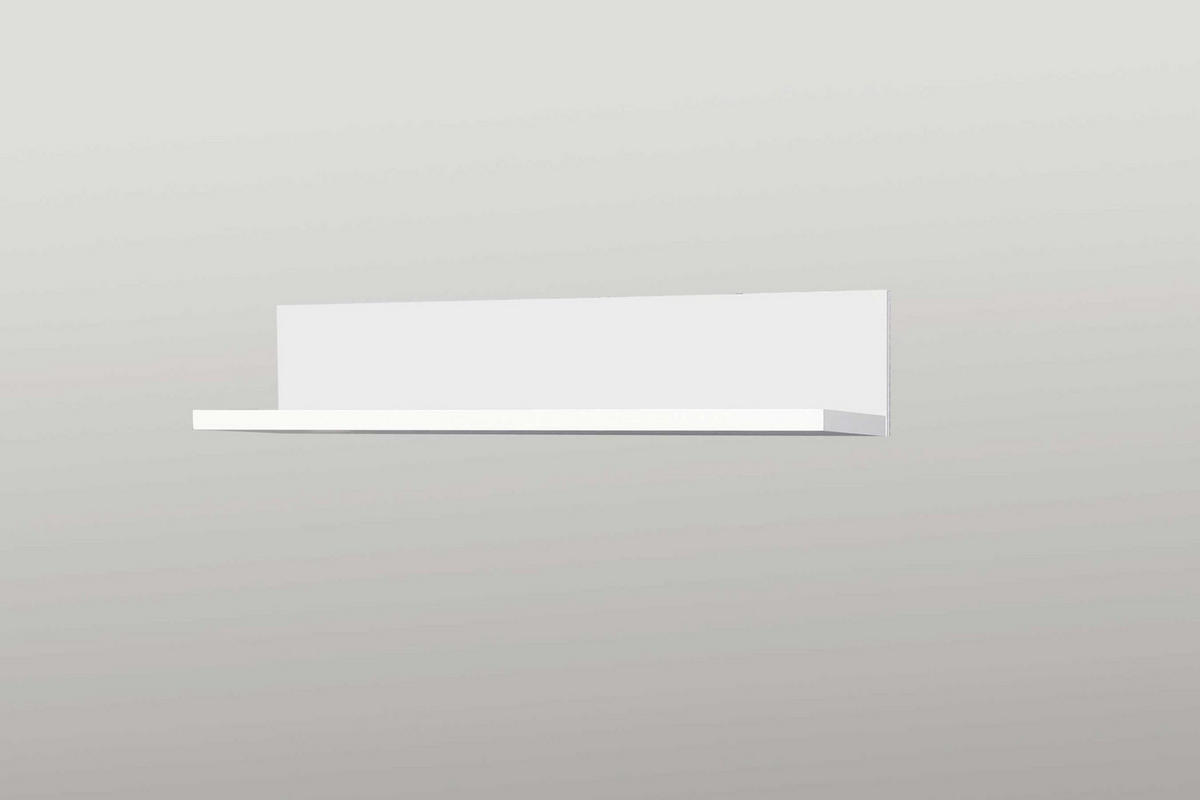 JUGENDZIMMER Snow in Weiß 7 teilig mit MDF Tiefziehfronten - Weiß, Holzwerkstoff (120/200/80cm)