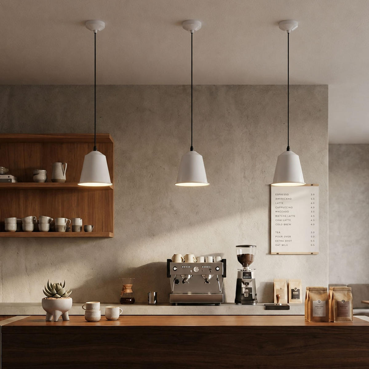 LED PENDELLEUCHTE Stahl Weiß - Weiß, Metall (17.5/17.5/110cm)