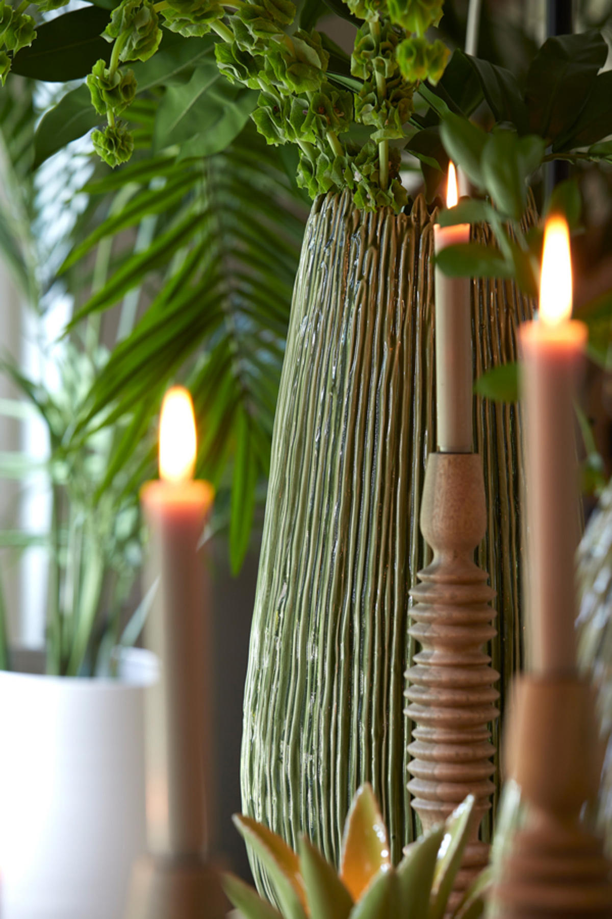 VASE Kopragrün Ø24,5/52 cm - Grün, Keramik (52cm) - Light & Living