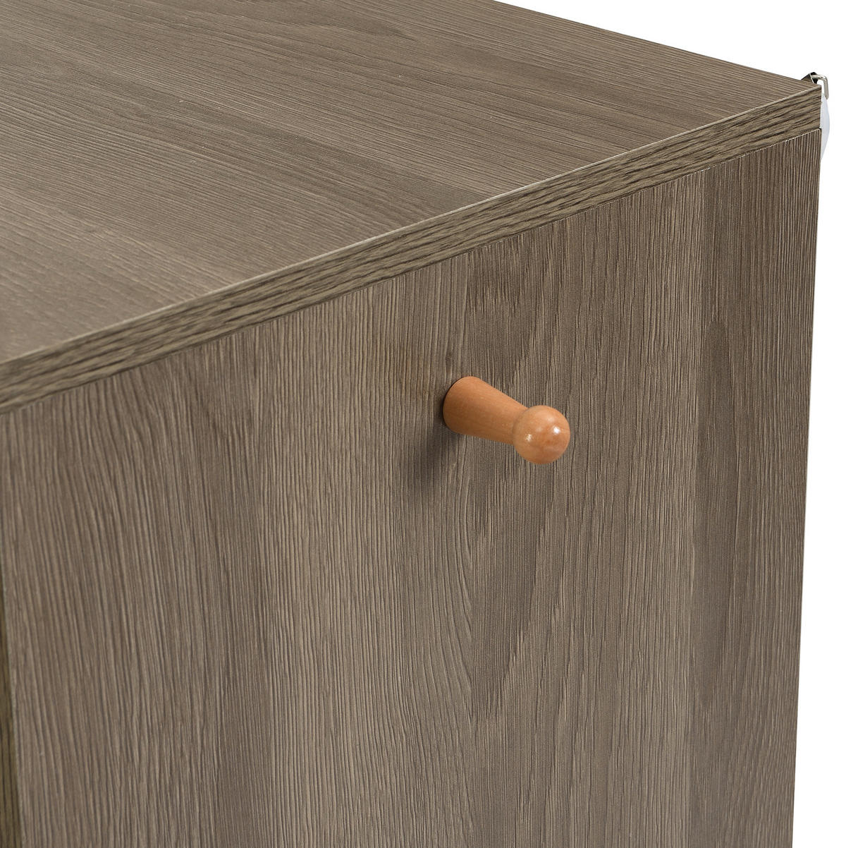 SCHUHSCHRANK 140/35/110 cm grau aus Spanplatte mit Sitzkissen - Grau, Holzwerkstoff (35/110/140cm) - OKWISH