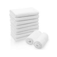 SEIFTÜCHER, 10er-Set, 30x30 cm, 100% Baumwolle, Weiß - Weiß, Textil (30/30cm) - Zollner