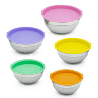 RÜHRSCHÜSSELN Edelstahl (5er Set) - Multicolor, Metall (26/13cm) - Intirilife