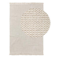 WOLLTEPPICH Velma Ivory 120x170 cm - Creme, Textil (120/170cm) - benuta Pure