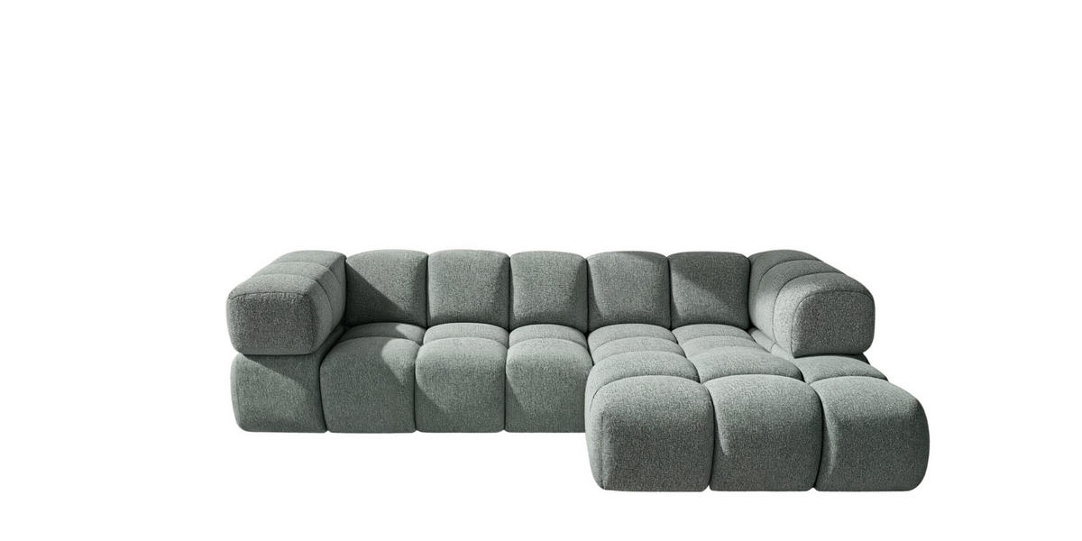 ECKSOFA L-Form Averro, stoff Puente, Mintz, Rechts - Mintgrün, Holz (280/150cm) - Kaiser Möbel